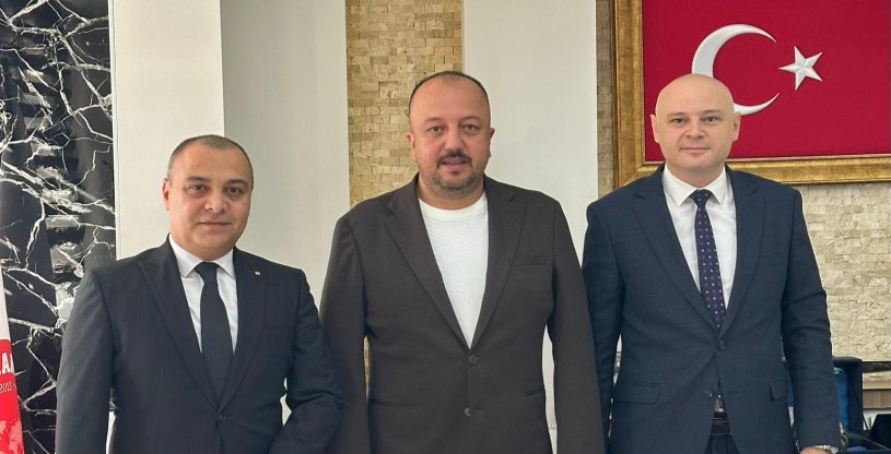 HALK BANK ŞUBE MÜDÜRLERİ TAŞ VE KURAL, HAYIRLI OLSUN ZİYARETİNDE BULUNDU