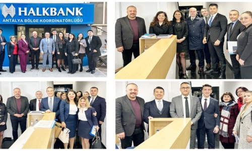 AKÜLKÜ, HALKBANK PERFORMANS TOPLANTISINA KATILAN ANTALYA ŞUBELERİN YÖNETİCİ VE ÜYELERİMİZİ ZİYARET ETTİ