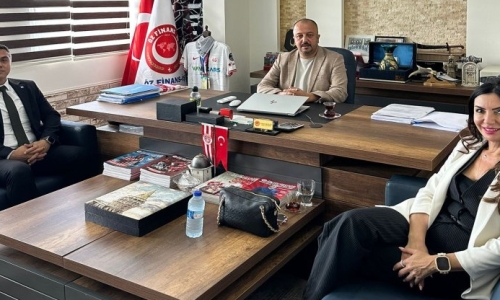 HALKBANK KONYAALTI ŞUBE MÜDİRESİ ERGÜN, HAYIRLI OLSUN ZİYARETİNDE BULUNDU