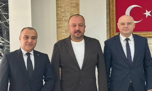 HALK BANK ŞUBE MÜDÜRLERİ TAŞ VE KURAL, HAYIRLI OLSUN ZİYARETİNDE BULUNDU