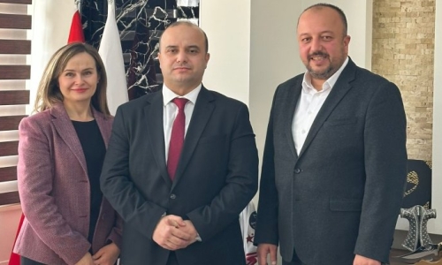 AKÜLKÜ'YÜ, HALKBANK KALKAN ŞUBE MÜDÜRÜ SOYLU  ZİYARET ETTİ