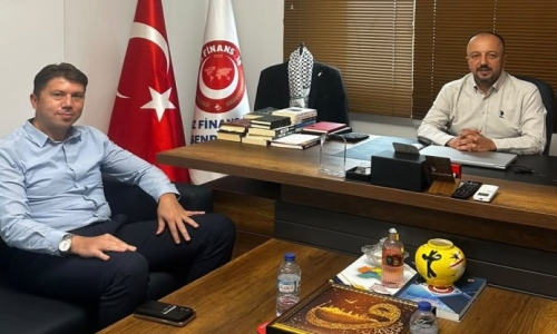 HALKBANK MAVİKENT ŞUBE MÜDÜRÜ DAYIOĞLU, AKÜLKÜ'YE NEZAKET ZİYARETİNDE BULUNDU