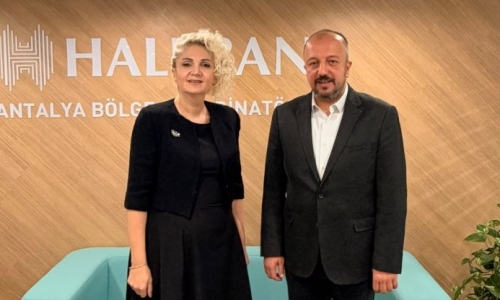 AKÜLKÜ, HALKBANK ANTALYA BÖLGE KOORDİNATÖRÜ TEZCAN'I ZİYARET ETTİ